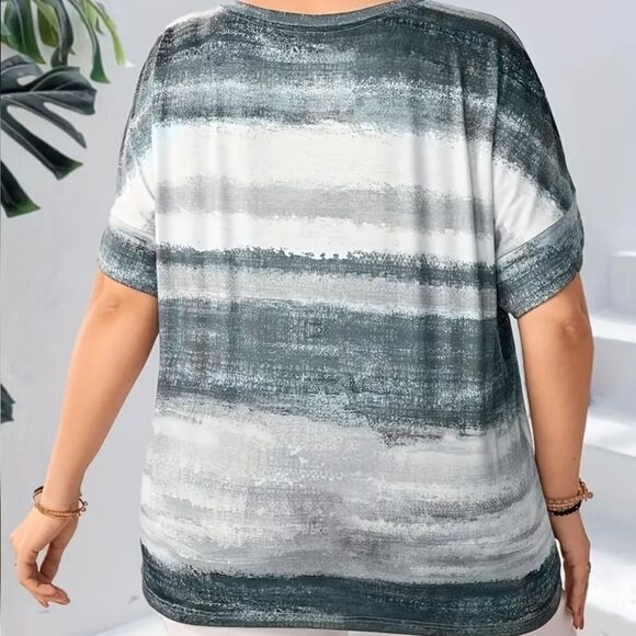 Retro Plus size Tie dye top - Picture 5 of 5